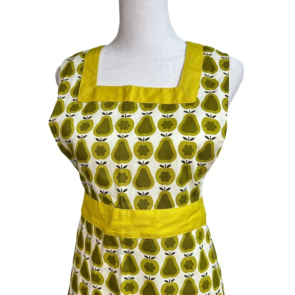 Orla‎ Kiely for Target 2009 Apron Apples Pears Retro Kitchen Cooking RARE